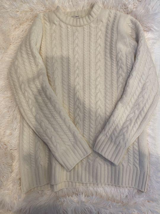 低価大人気≇ 美品 ウールケーブルニット2021AW ヨリ FnVPJ-m29764810073 yori HOT
