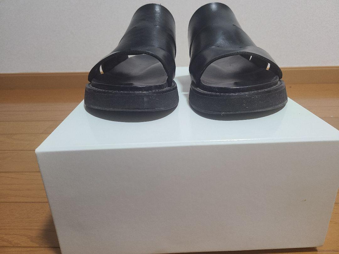 JULIUS カッティングレザーサンダル サイズ1 BLACK(黒)