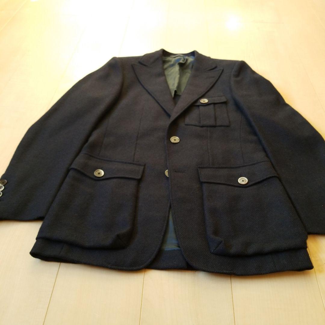 大特価人気 CARUSO ツイード カルーゾ v1HNp-m29765847916 ブリティッシュウールジャケット 限定SALE2022