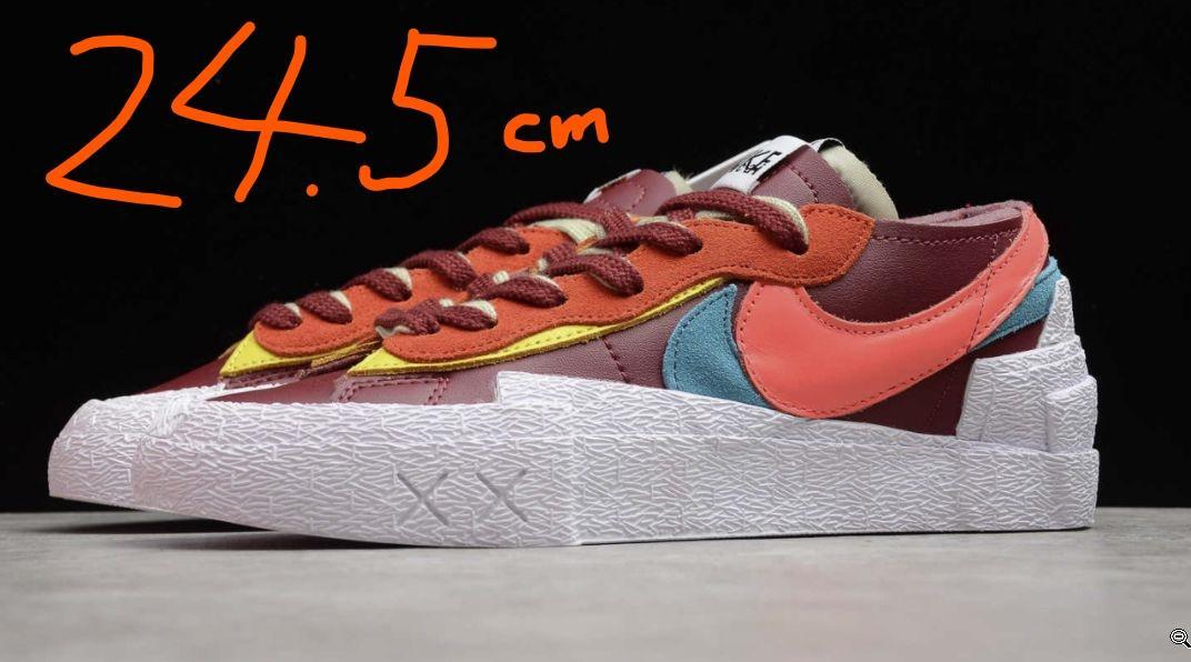 します↟ 24.5 × Nike Blazer Lowスニーカー YmUaE-m29765877317 KAWS × sacai けできませ