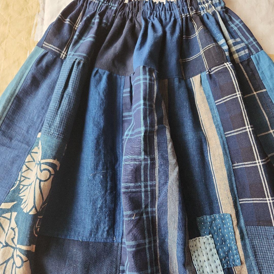 古布リメイク　スカート