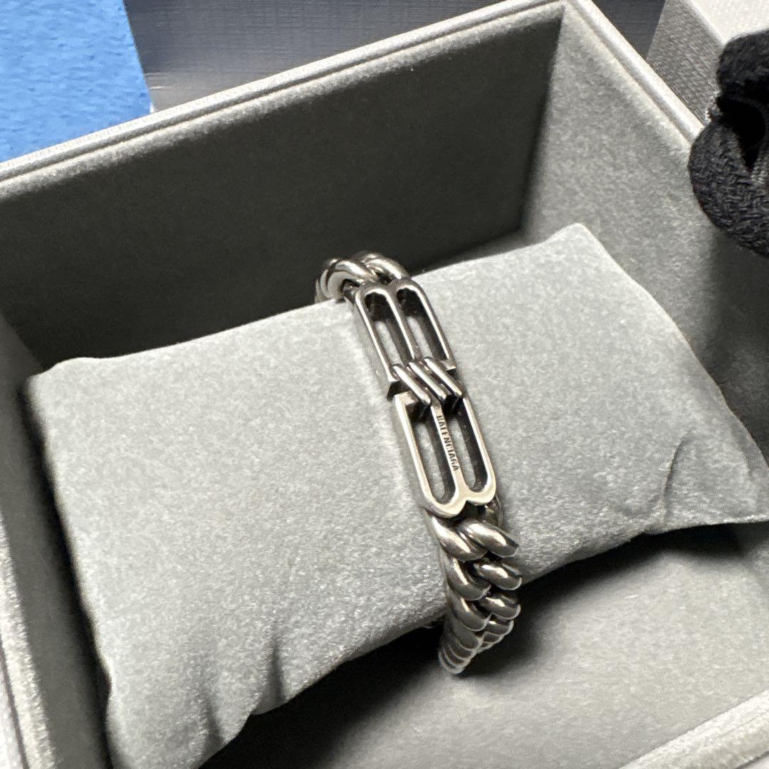 BALENCIAGA シルバーリンクチェーンブレスレット