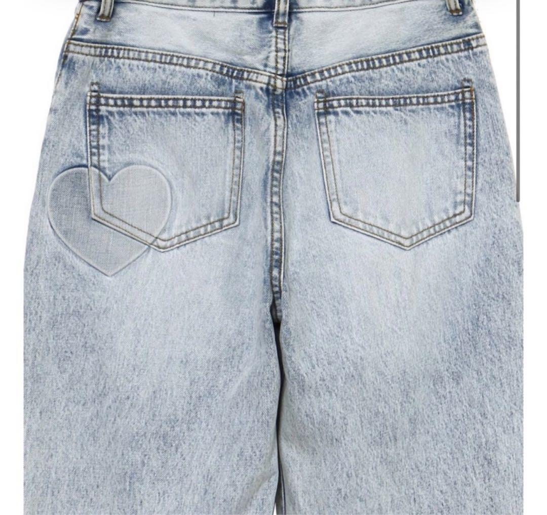 パンツ Andmary Heart plump denim xs