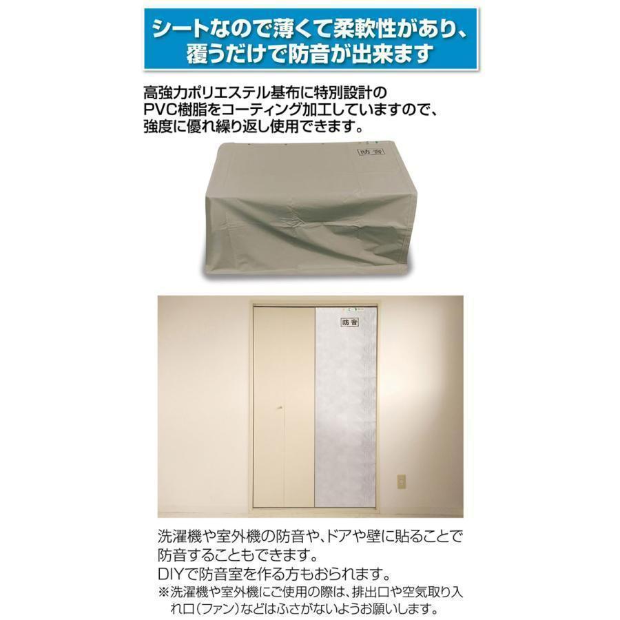防音シート 3.4m×1.8m 軽量 防炎認定品 建築用（5枚）　2753