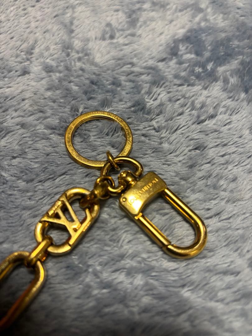 Louis Vuitton ゴールドチェーンキーホルダー