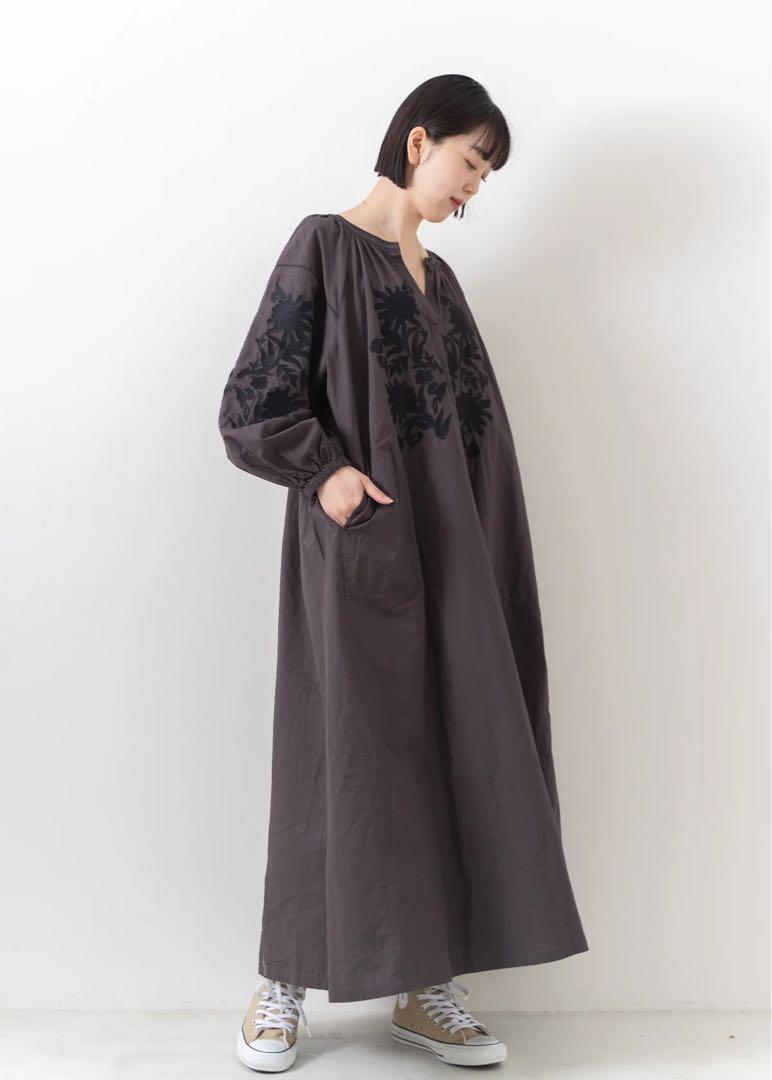 サラマリカ Big Flower Embroidery Dress