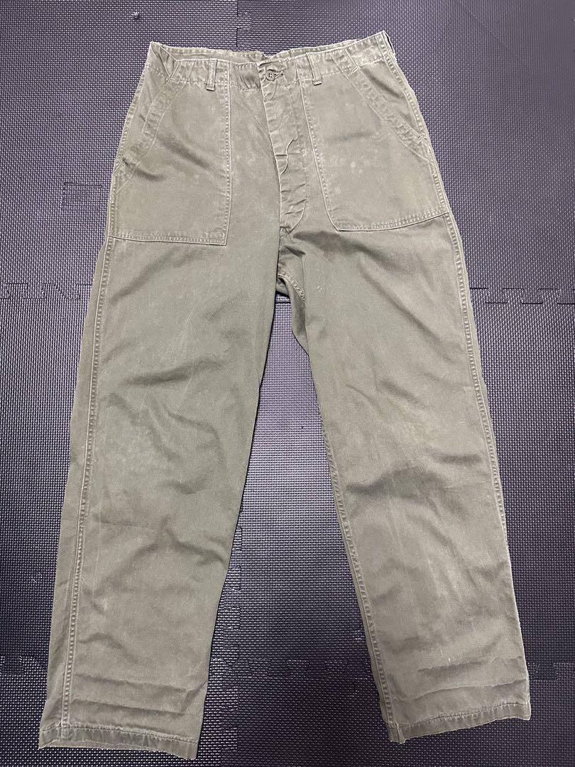 60s 【US ARMY OG-107】米軍 ベイカーパンツ USA製