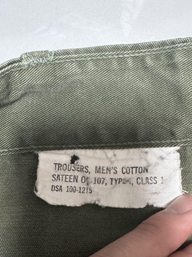 60s 【US ARMY OG-107】米軍 ベイカーパンツ USA製