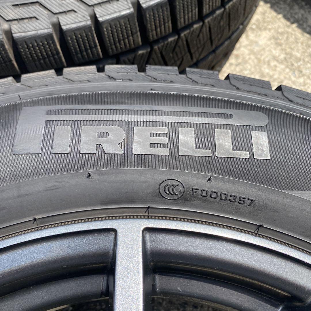 ◇中古ピレリ225/65R17 2017年製スタッドレスセット ハリアーRAV4 画像4