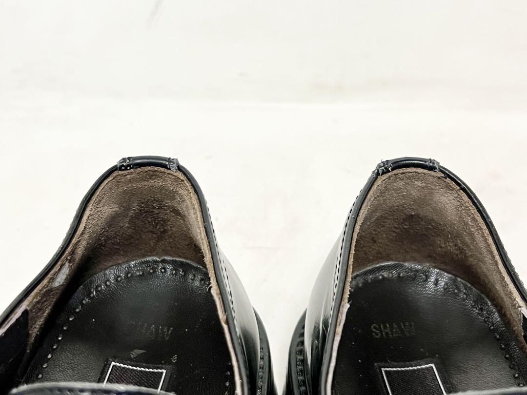 専用 LLOYD 8.5 レザープレーントゥシューズ ダービー ブラック ドレス