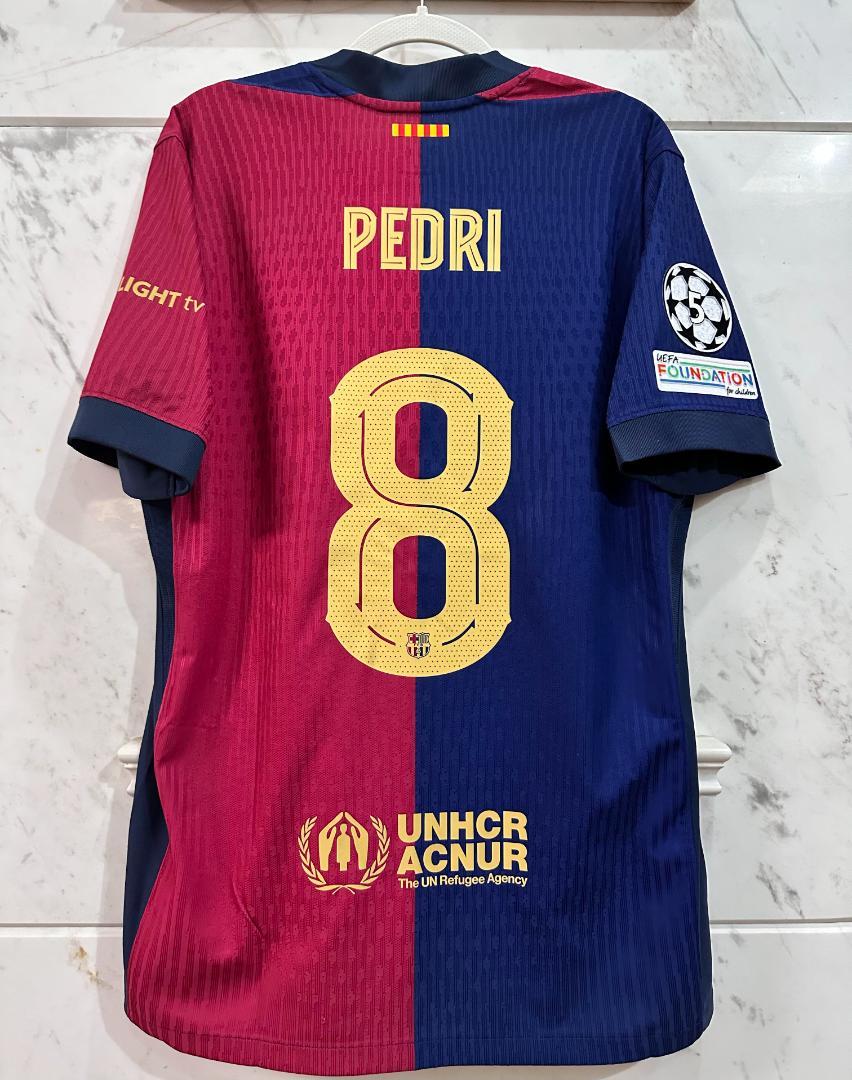 24-25 バルセロナ 新品 8番 ペドロ 半袖 ユニフォーム