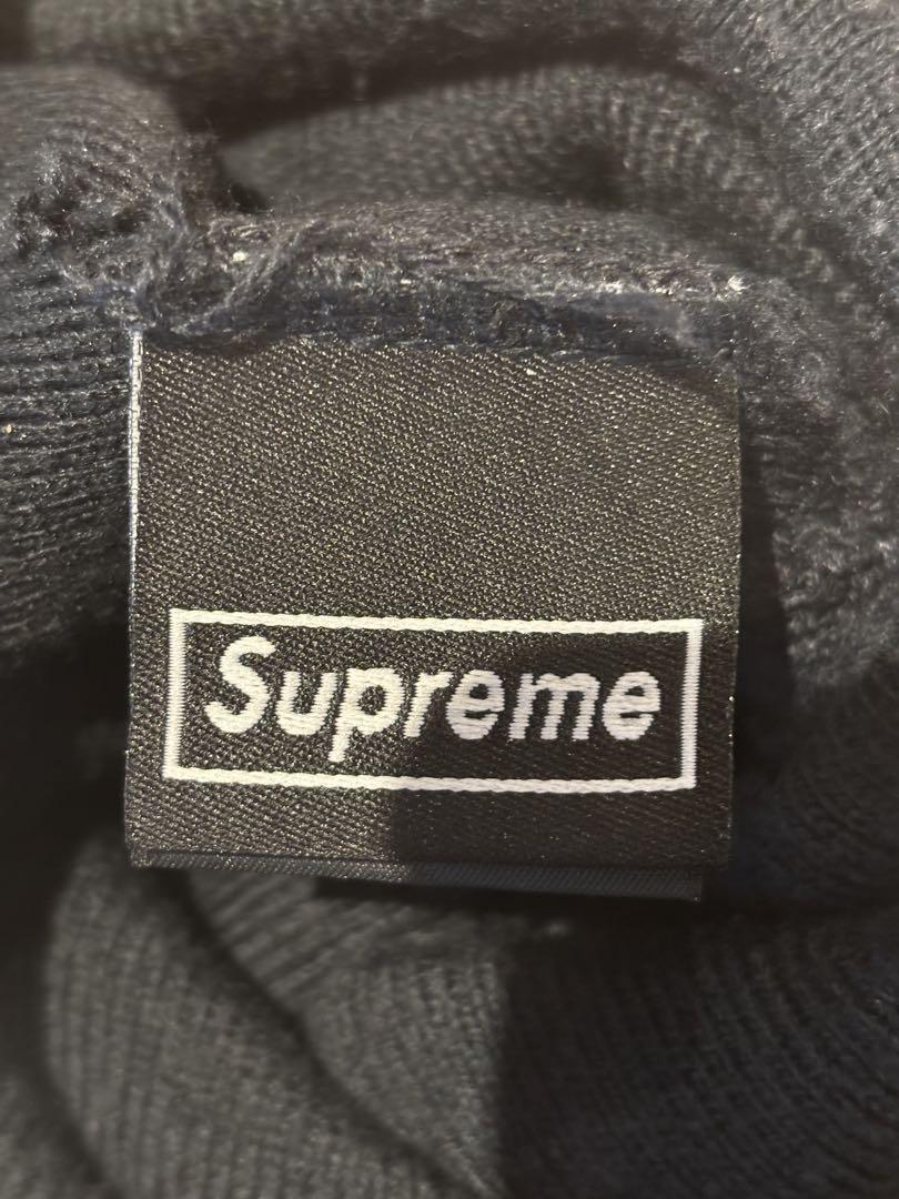 Supreme 黒 ニット帽 ビーニー
