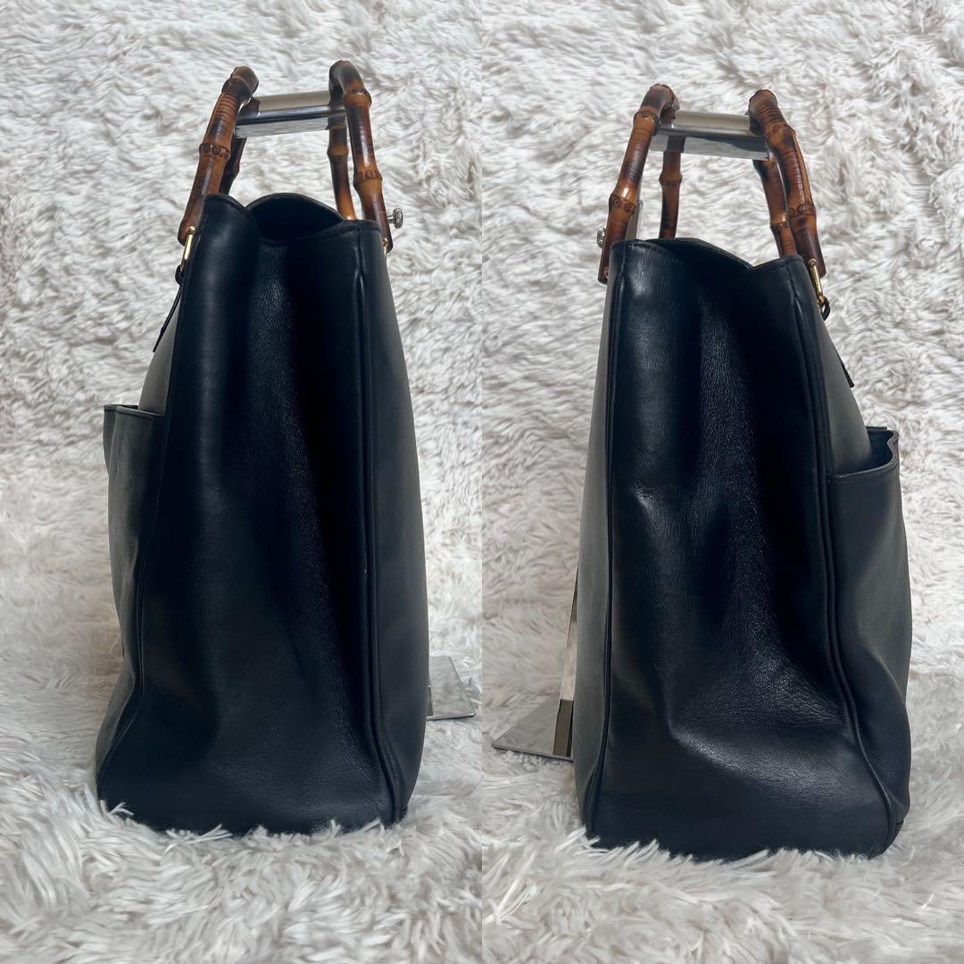 超目玉】 オールドグッチ シェリー GUCCI ミニリュック バンブー