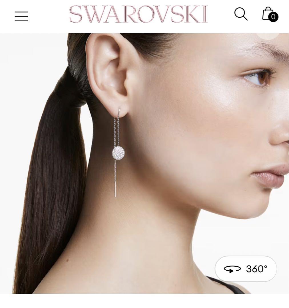 【新品未使用/定価半額】スワロフスキー　ドロップピアス スワロフスキー Snake ドロップピアス