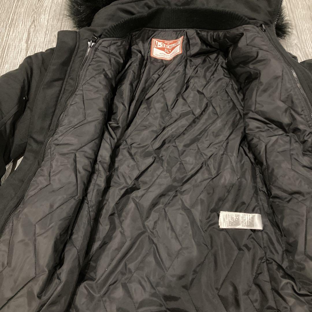 値下げ！SLY N3B 黒　ブラック　サイズ1 モッズコート　中古