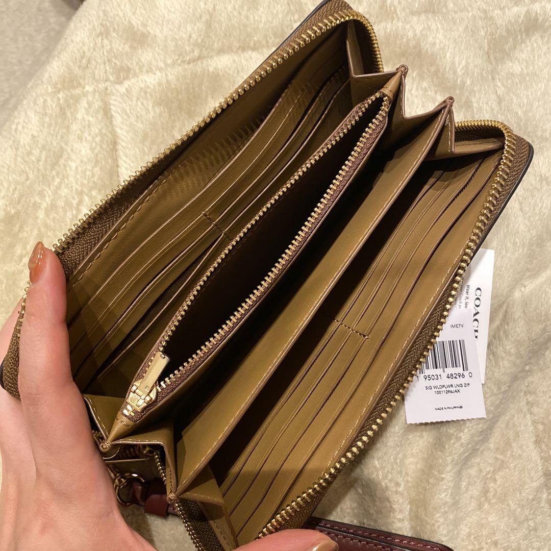 【新品未使用】COACH花柄長財布