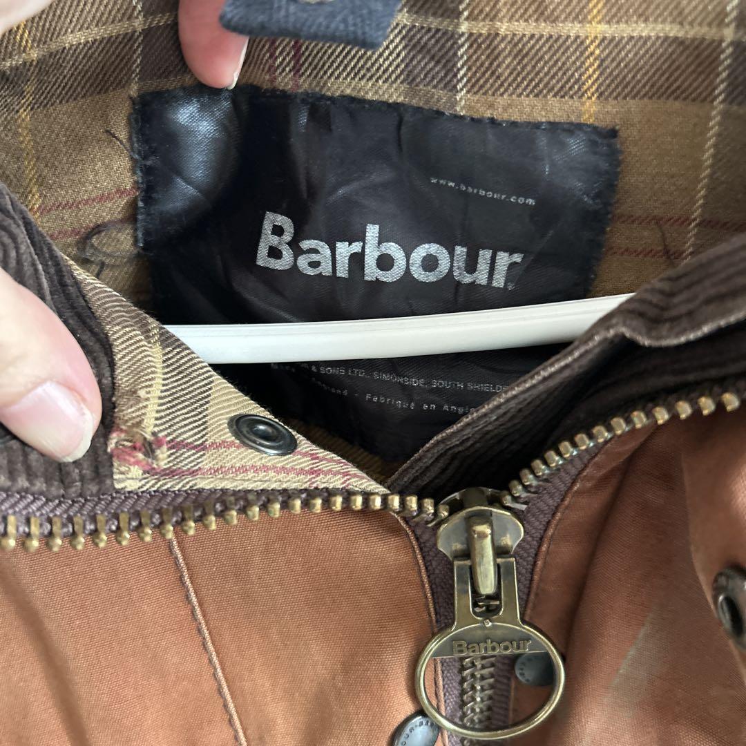 Barbour ブラウンジャケット ダブルポケット　オイルジャケット