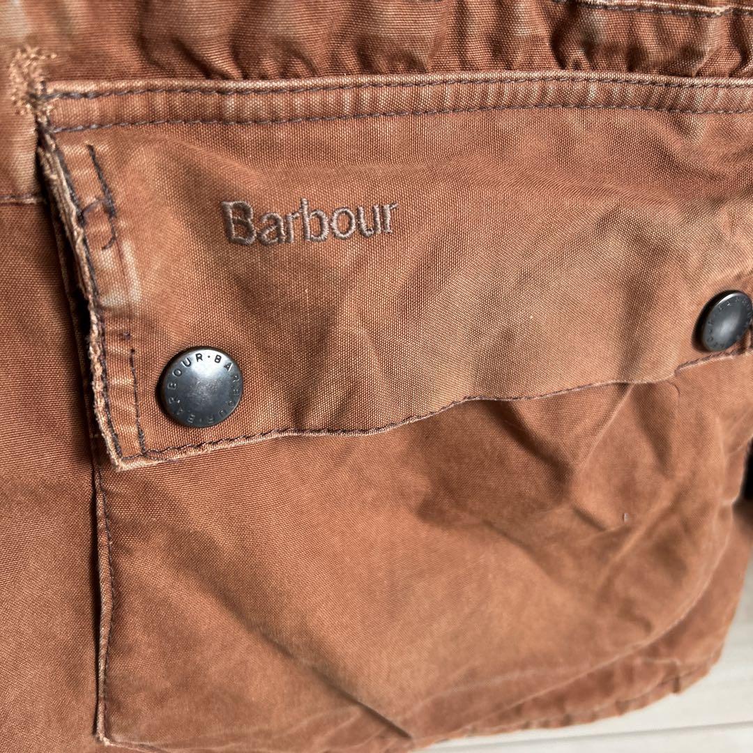Barbour ブラウンジャケット ダブルポケット　オイルジャケット