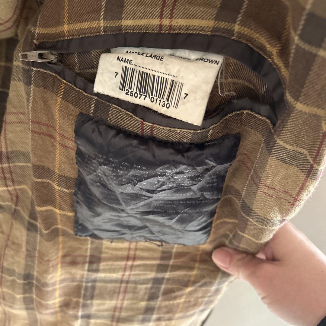 Barbour ブラウンジャケット ダブルポケット　オイルジャケット
