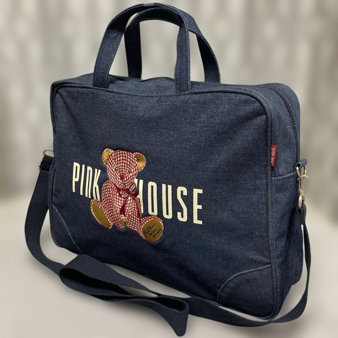 PINK HOUSE ピンクハウス デニムボストンバッグ ショルダー 美品