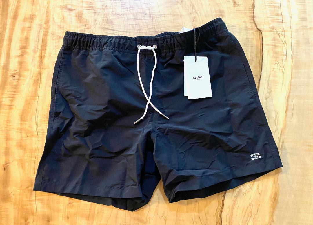 25SS【新品】CELINE セリーヌ ロゴ スイムショーツ 水着 パンツ L