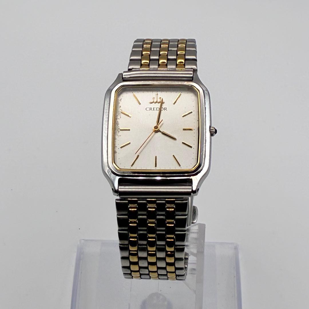 SEIKO セイコー クレドール クォーツウォッチ 腕時計 シルバー ゴールド SEIKO セイコー クレドール クォーツウォッチ 腕時計 シルバー ゴールド