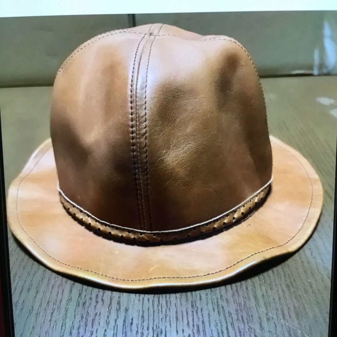 アーミーハット牛革帽子
