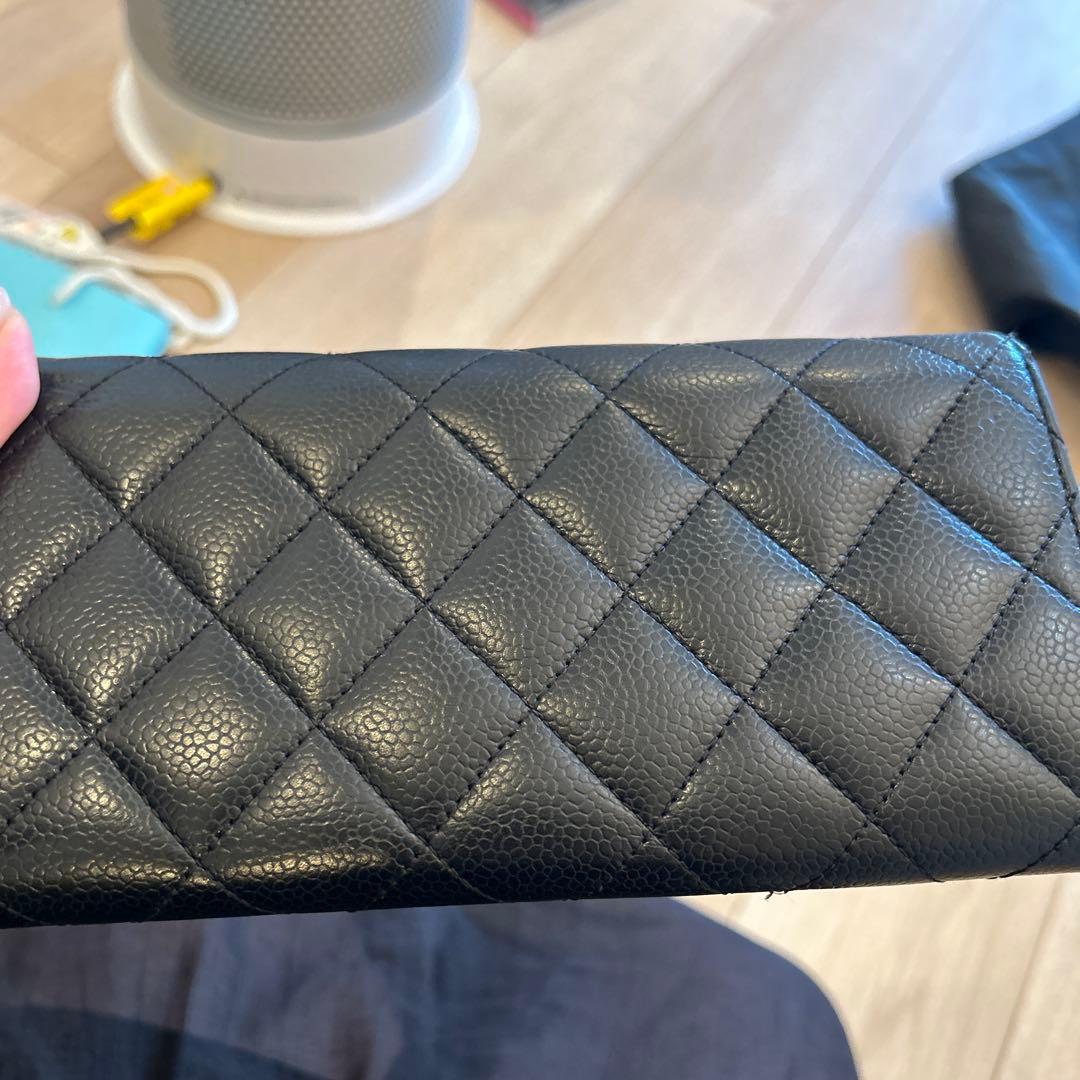 CHANEL マトラッセキャビアスキン長財布 CHANEL マトラッセキャビアスキン長財布