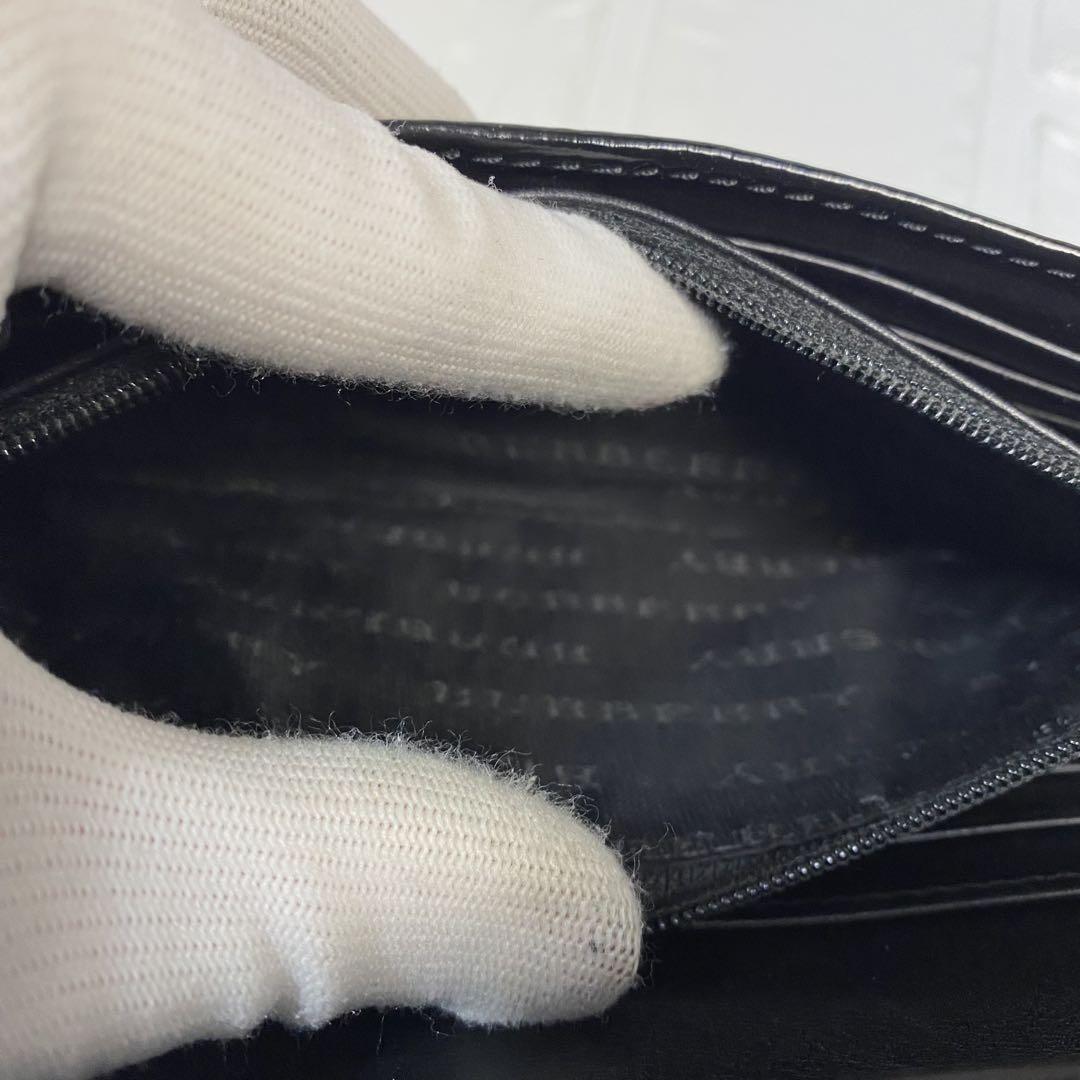 BURBERRY バーバリー 長財布　 ノバチェック　 エナメル PVC