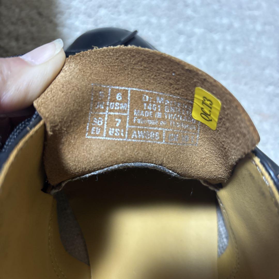 Dr. Martens 1461 UK5 ブラックレザーギリーシューズ