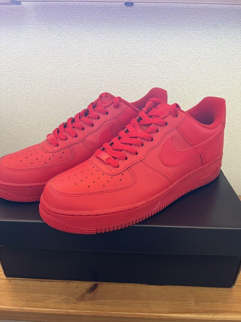 国内未発【ナイキ】エア フォース 1 07 LV8 “トリプルレッド” Nike Air Force 1 LV8 Low Triple Red Retro CW6999-600 Mens