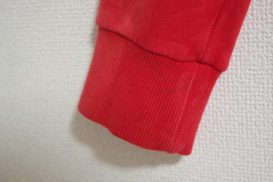 【美品】BALMAIN　バルマン　トレーナー　レッド　Mサイズ　ジッパー付き