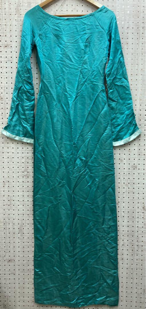 ベトナム製 Miss Ao dai オリエンタル 民族エスニック古着 アオザイ