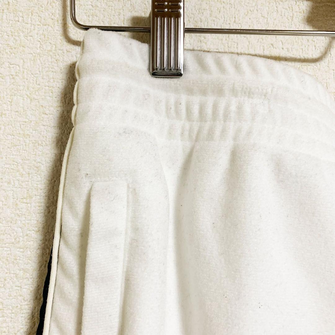 良品】ワコマリア ベルベット トラックパンツ ホワイト