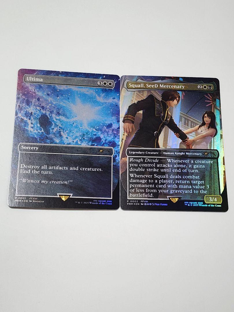 SeeDの傭兵、スコール　古代魔法「アルテマ」　プロモ　2枚セット 古代魔法「アルテマ」SeeDの傭兵、スコール セット プロモ 英語