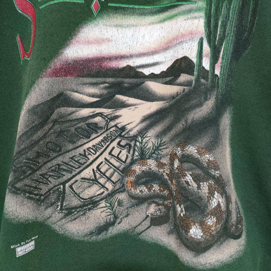 USA製！ ハーレーダビッドソン スウェット 90s XL フェード 渋
