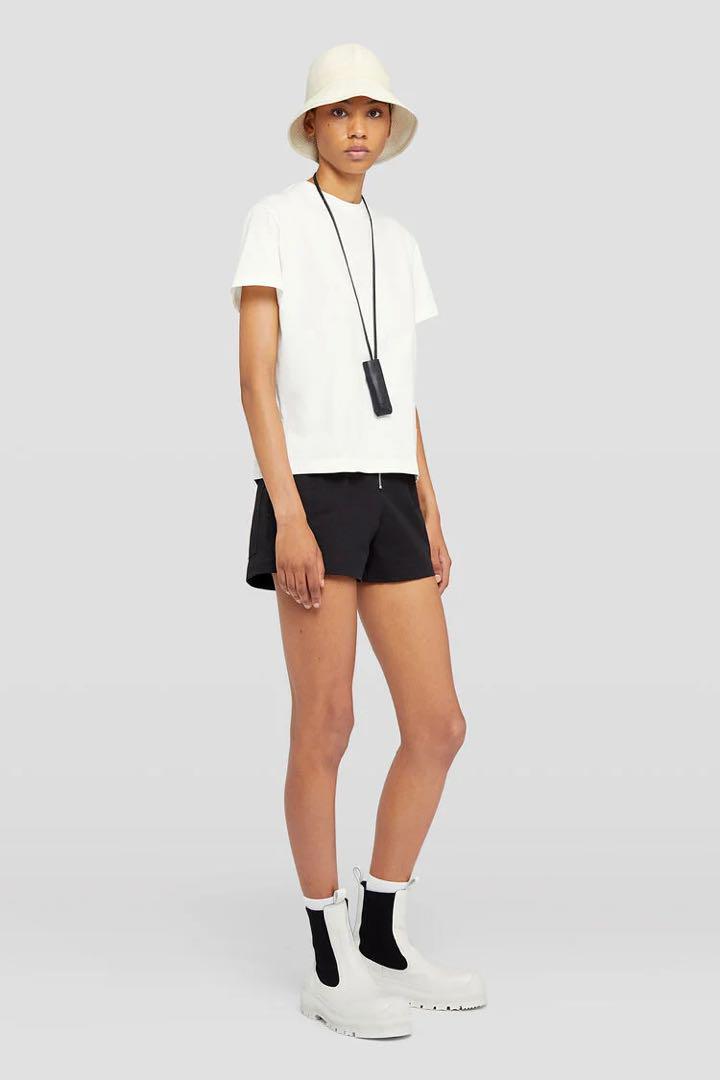ジルサンダー　Tシャツ　Lサイズ　白　オーガニックコットン　半袖　ロゴT プラス