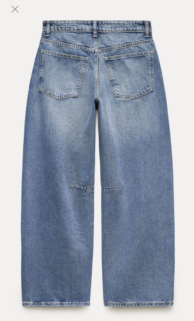 ザラ ZARA TRF BAGGY BALLOON ミッドライズ デニムパンツ - メルカリ