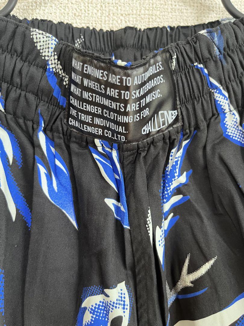 【美品】CHALLENGER(チャレンジャー)FIRE LEAF PANTS総柄 CHALLENGER / FIRE LEAF PANTS -Black-