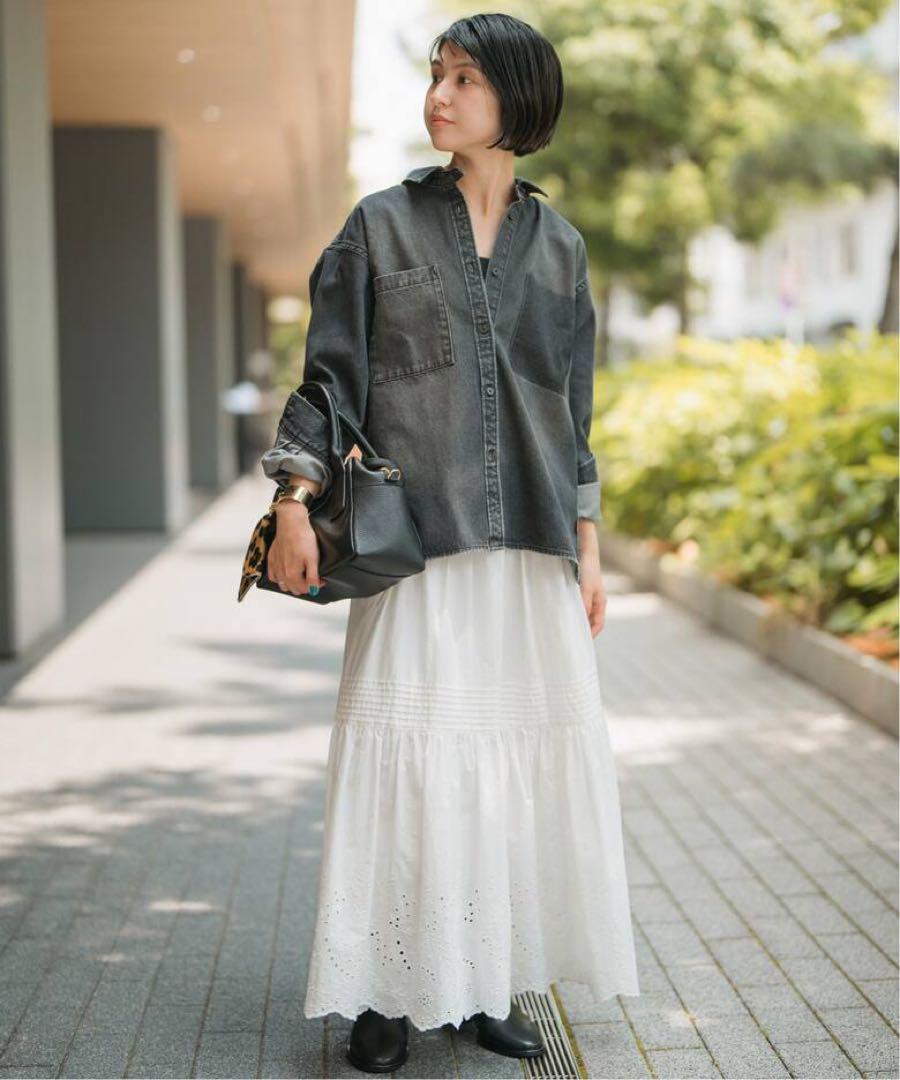 Spick and Span エンブロイダリーレーススカート36 追加予約》エンブロイダリーレーススカート（ロング・マキシ丈