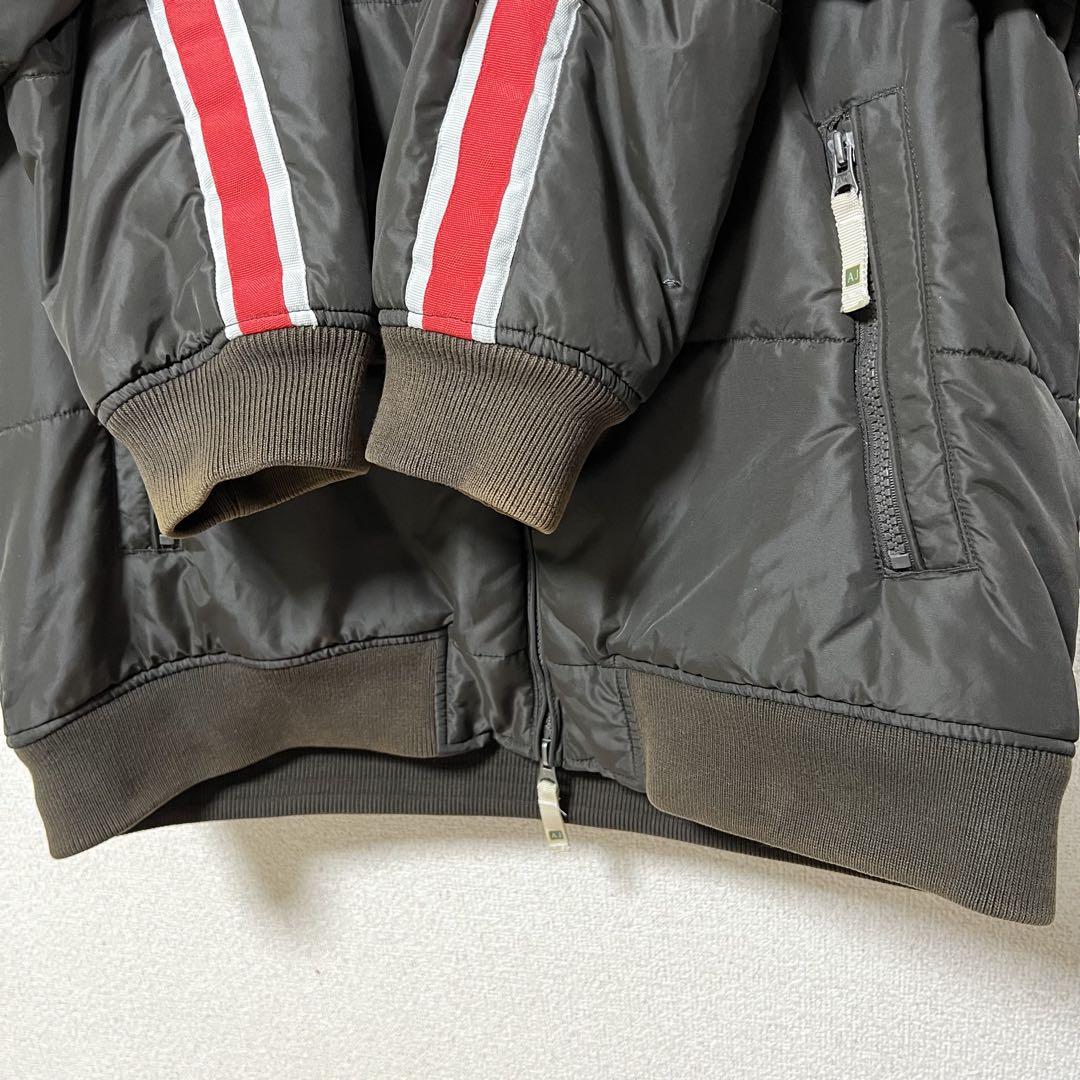 ARMANI JEANS ブルゾン 中綿 ナイロン ライダースジャケット 50