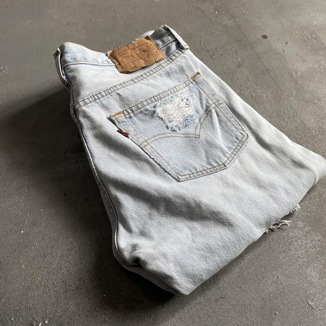 LEVI'S 501 USA製“クラッシュ”裏刻印553“denim pants