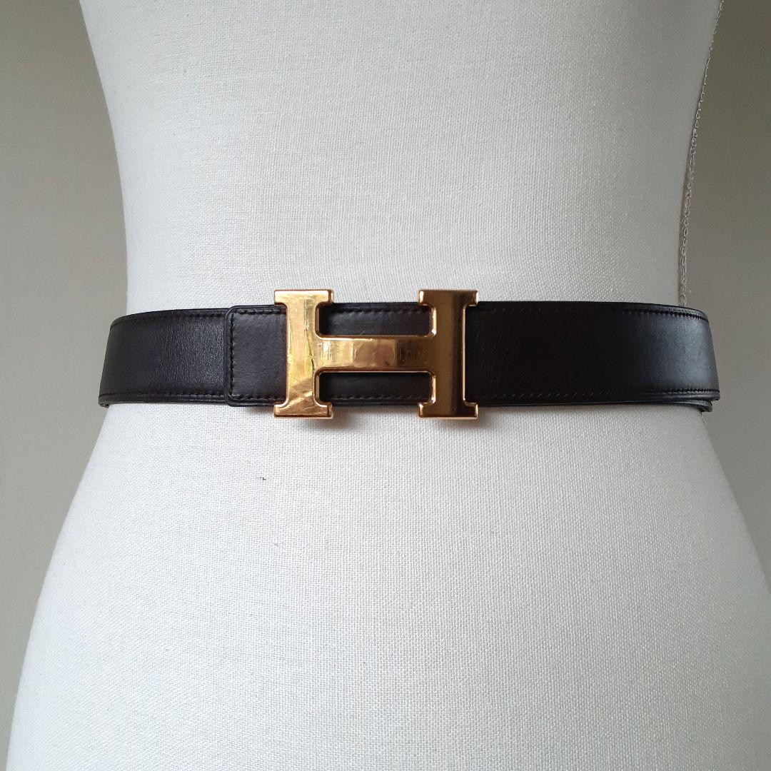 ⭐HERMES⭐ 　コンスタンス　リバーシブル　ベルト　ブラック　ブラウン