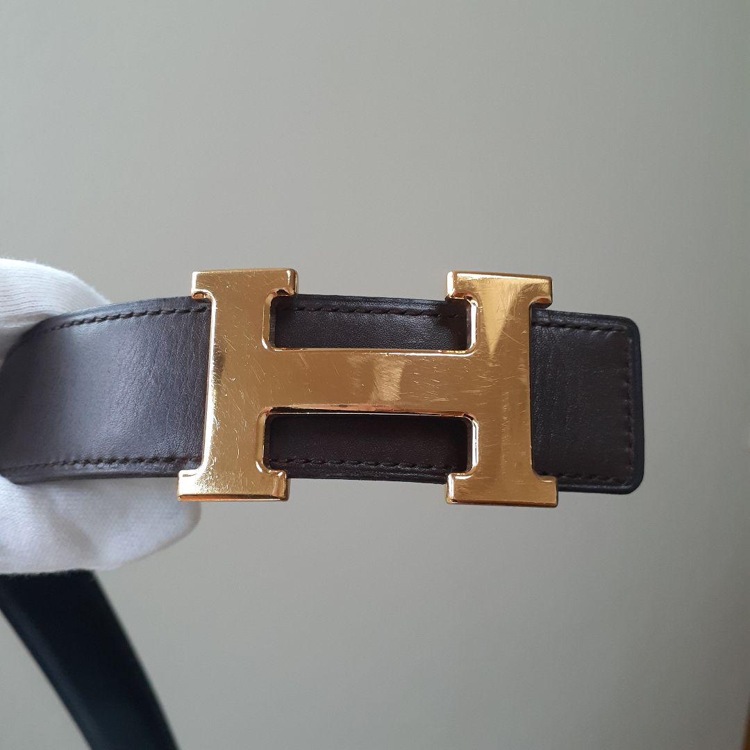 ⭐HERMES⭐ 　コンスタンス　リバーシブル　ベルト　ブラック　ブラウン