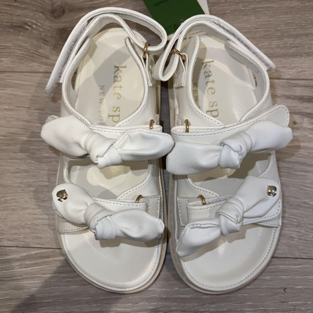 kate spade new york kidsダブルボウサンダル20センチ