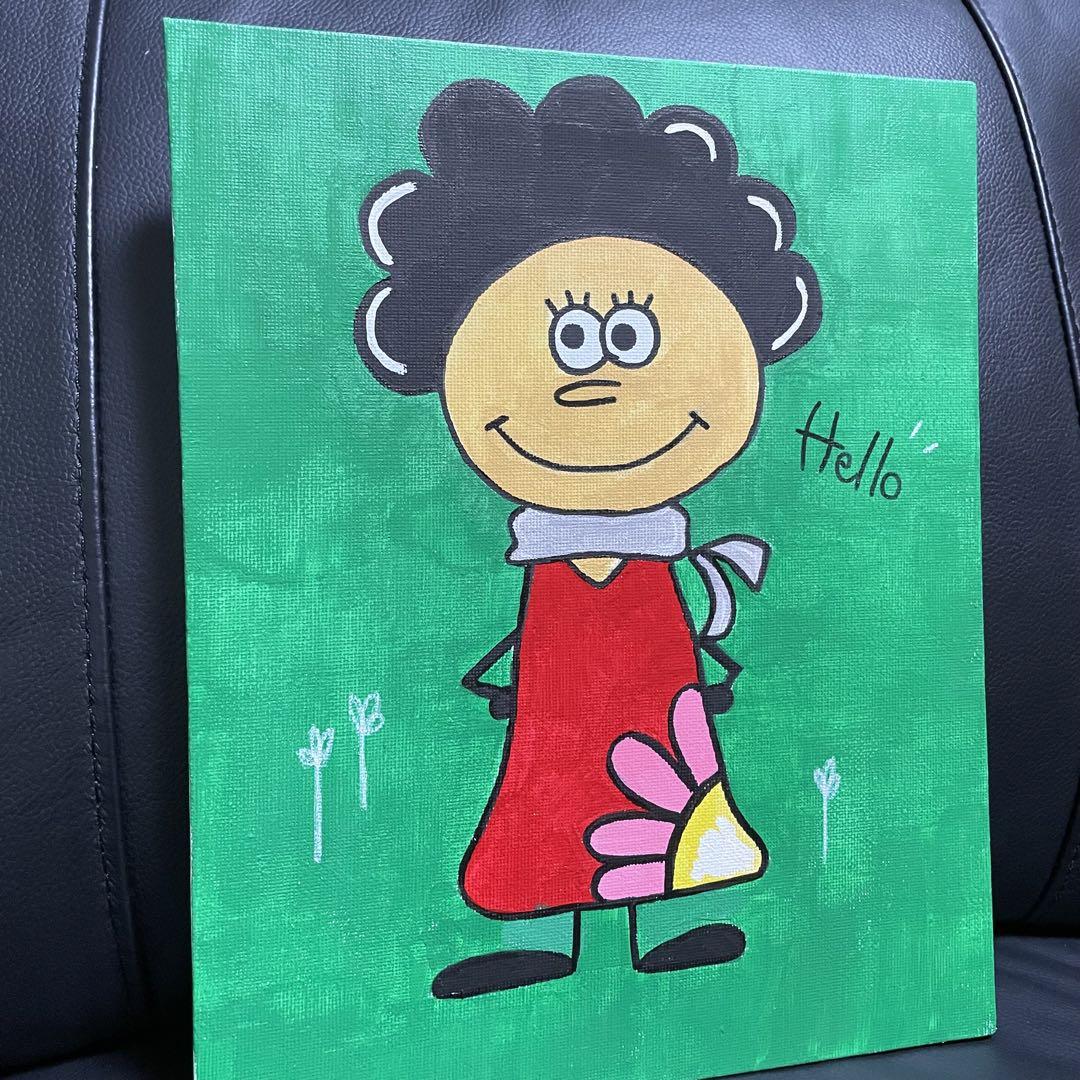 原画　だるま　ポップアート　キャラクター　絵画　アクリル画　現代アート　細密画 絵画 原画 現代アート キャンバス アクリル画 アメリカン雑貨