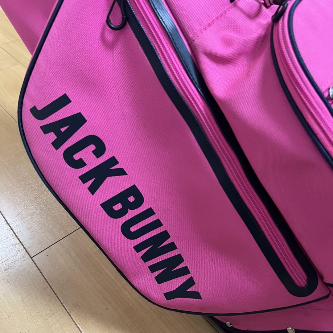 ジャックバニーキャディーバッグ スタンド式ピンク JACKBUNNY ジャックバニー スタンド キャディバッグ ピンク
