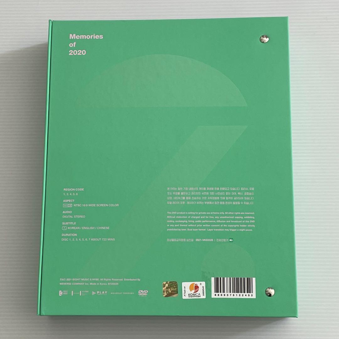 BTS メモリーズ memories 2020 DVD 予約特典 フォトフレーム