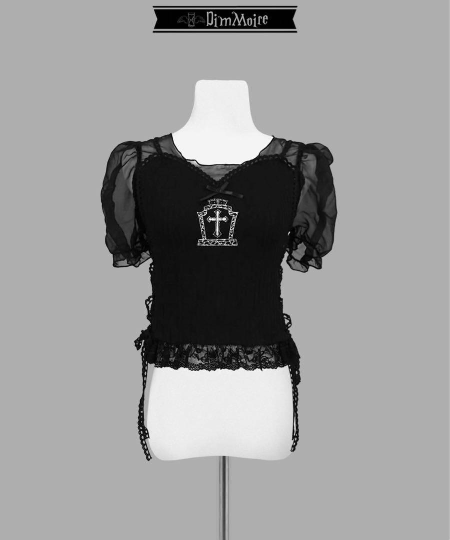 最終値下げ 美品 dimmoire Gothicチュールトップス black