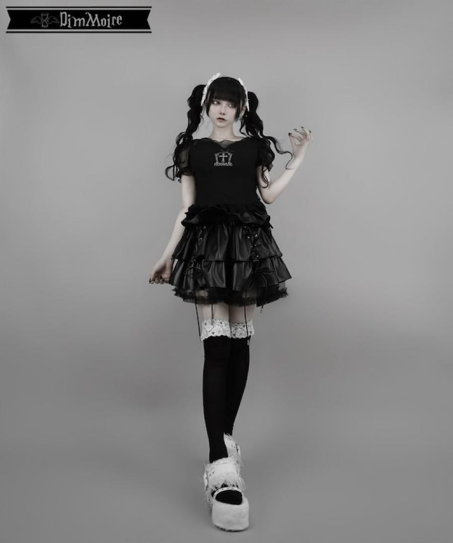 最終値下げ 美品 dimmoire Gothicチュールトップス black